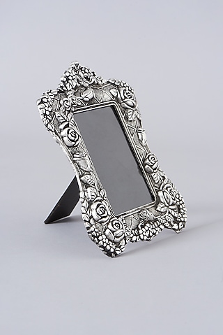 Silver Photo Frame In Metal by Assemblage