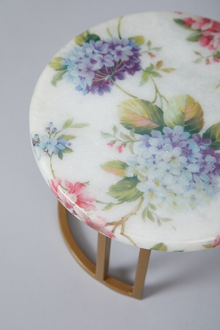 White Marble Cake Stand (Set of 2) by Assemblage at Pernia's Pop Up Shop