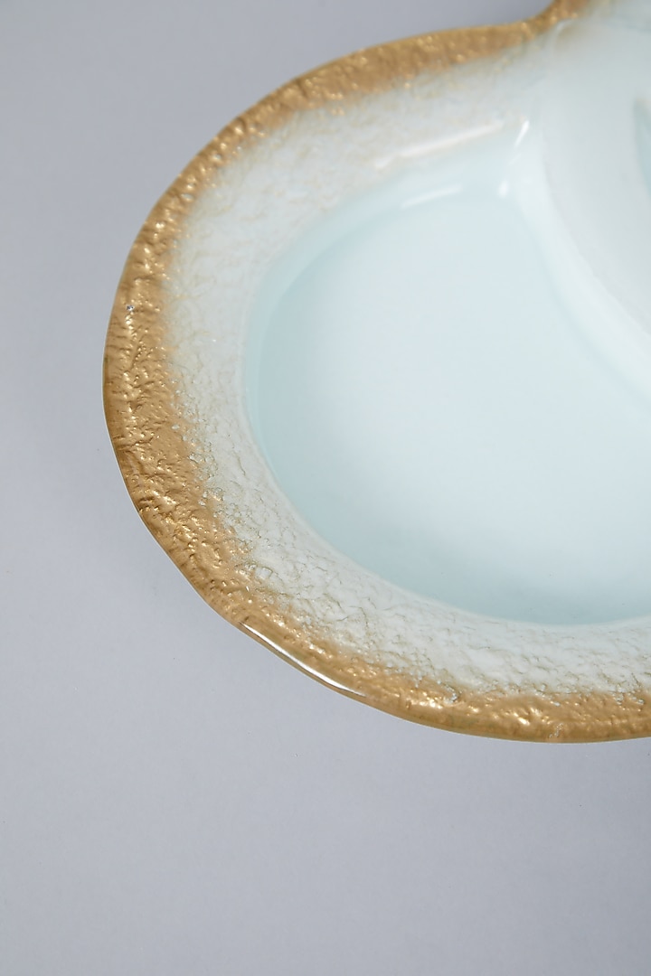 Gold & Ivory Dual Dip Platter by Assemblage at Pernia's Pop Up Shop