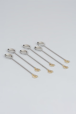 Palm leaf Cocktail Stirrer Spoons (Set of 6) by Assemblage