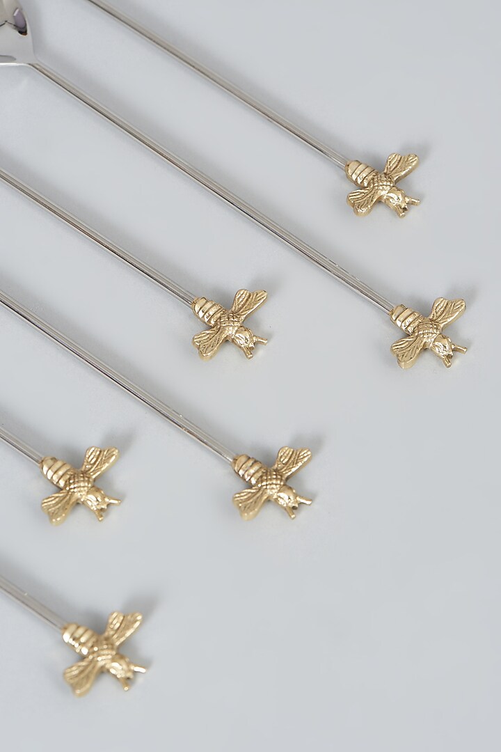 Buzzy Bee Cocktail Stirrer Spoons (Set of 6) by Assemblage at Pernia's Pop Up Shop