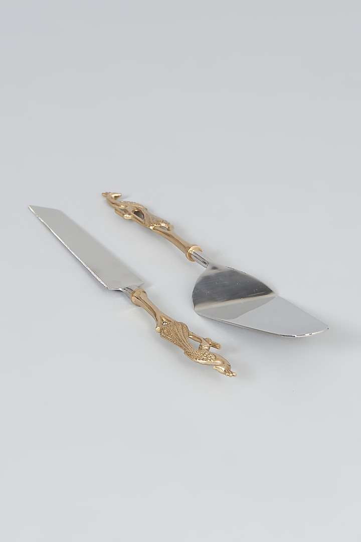 Peacock Cake Knife (Set of 2) by Assemblage