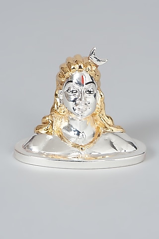 Silver & Gold Adiyogi Shiva Figurine by Assemblage