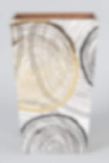 Black & Gold MDF Wood Spiral Planter Bin by Assemblage at Pernia's Pop Up Shop