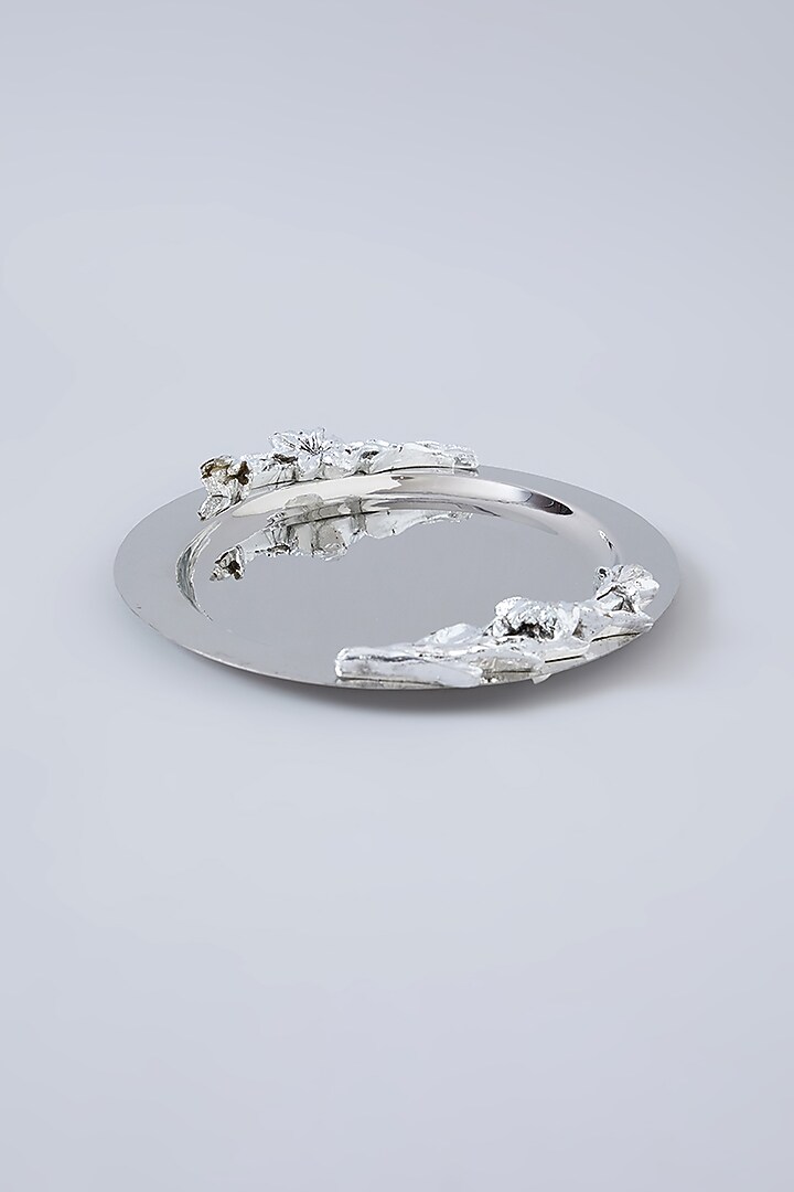 Silver Resin & Steel Platter by Assemblage at Pernia's Pop Up Shop