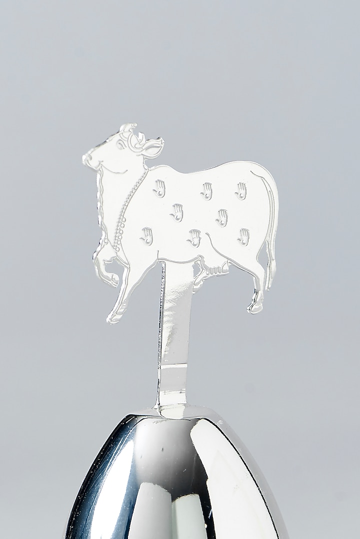 Silver Plated Brass Cow Bell by Assemblage at Pernia's Pop Up Shop