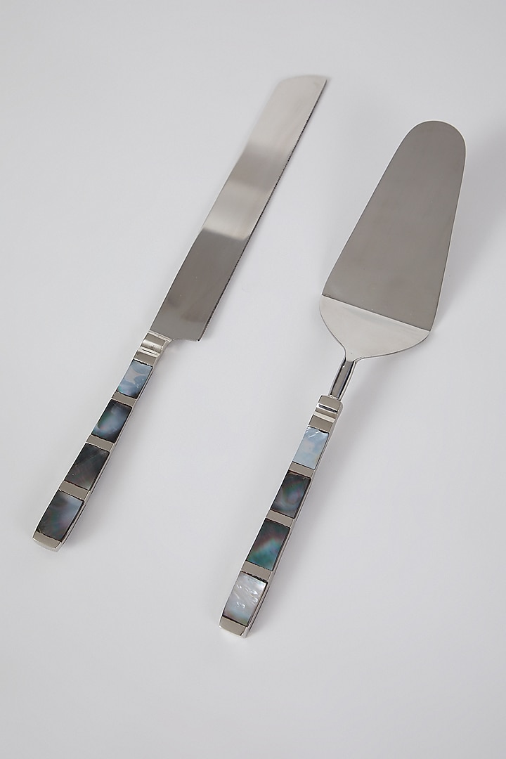 Silver Stainless Steel Knife & Spatula Cutlery Set by Assemblage