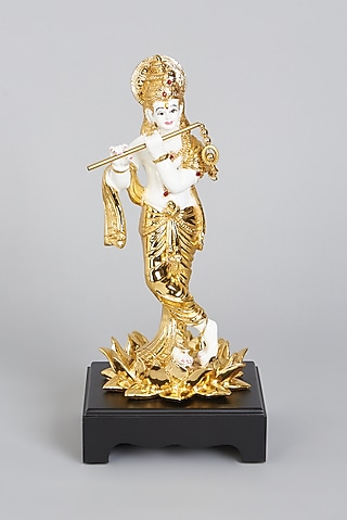 Gold Electroplated Kamal Krishna Idol by Assemblage