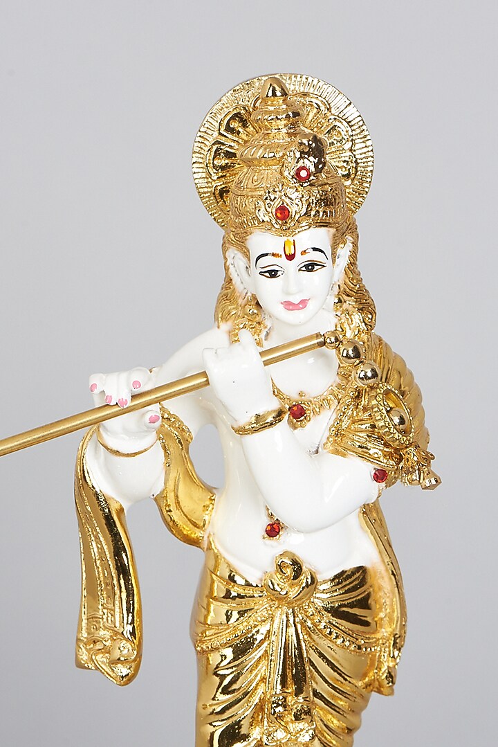 Gold Electroplated Kamal Krishna Idol by Assemblage at Pernia's Pop Up Shop