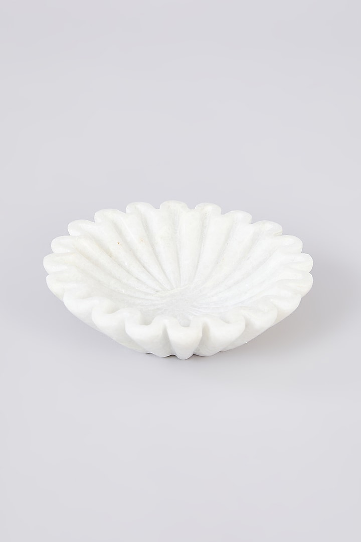 White Marble Urli Bowl by Assemblage