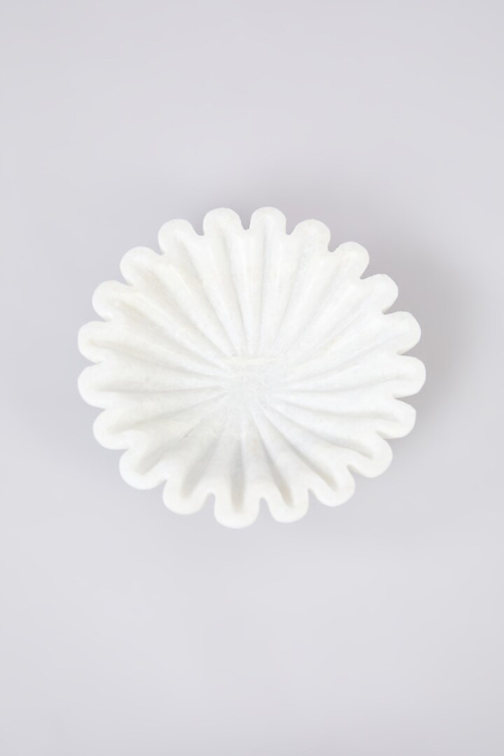 White Marble Urli Bowl by Assemblage at Pernia's Pop Up Shop