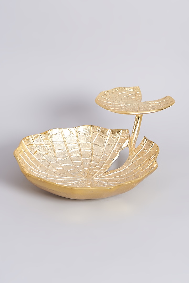 Gold Two-Tier Fruit Bowl by Assemblage