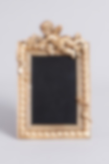 Antique Golden Poly Resin Fiber Photo Frame by Assemblage