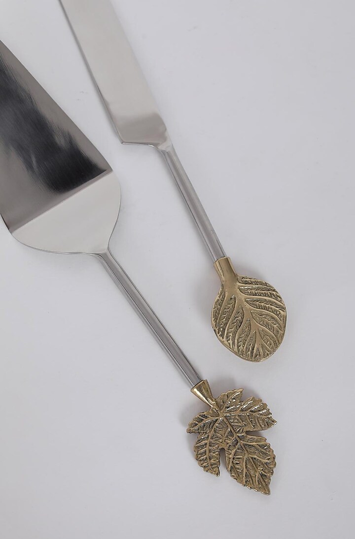 Gold & Silver Handcrafted Cutlery Set (Set of 2) by Assemblage at Pernia's Pop Up Shop