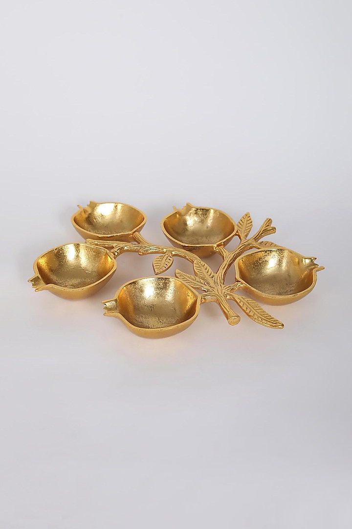 Gold Pomegranate Penta Bowl by Assemblage