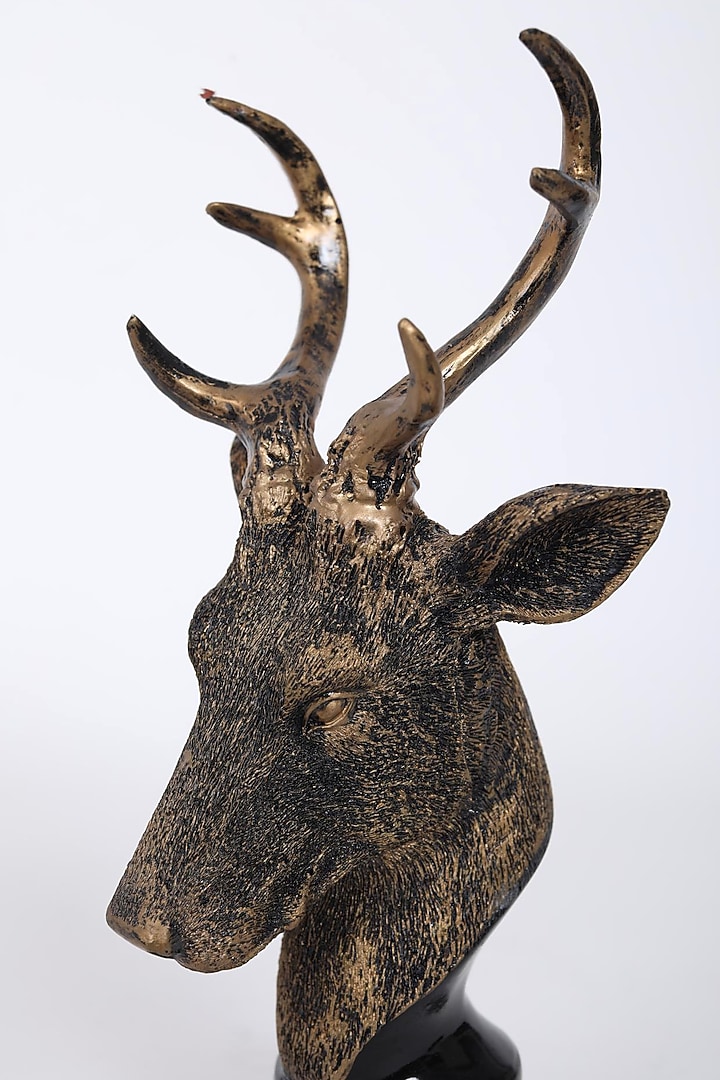 Antique Gold Reindeer Head Showpiece by Assemblage at Pernia's Pop Up Shop