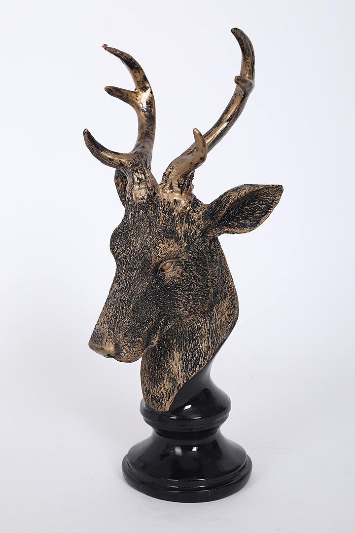Antique Gold Reindeer Head Showpiece by Assemblage at Pernia's Pop Up Shop