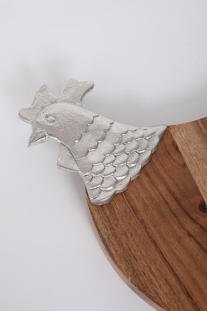 Silver & Brown Platter With Knife (Set of 2) by Assemblage at Pernia's Pop Up Shop