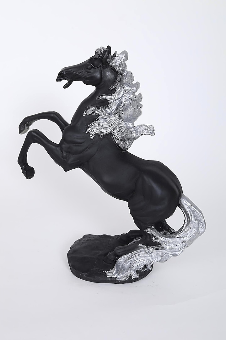 Black & Gold Stallion Sculpture by Assemblage at Pernia's Pop Up Shop