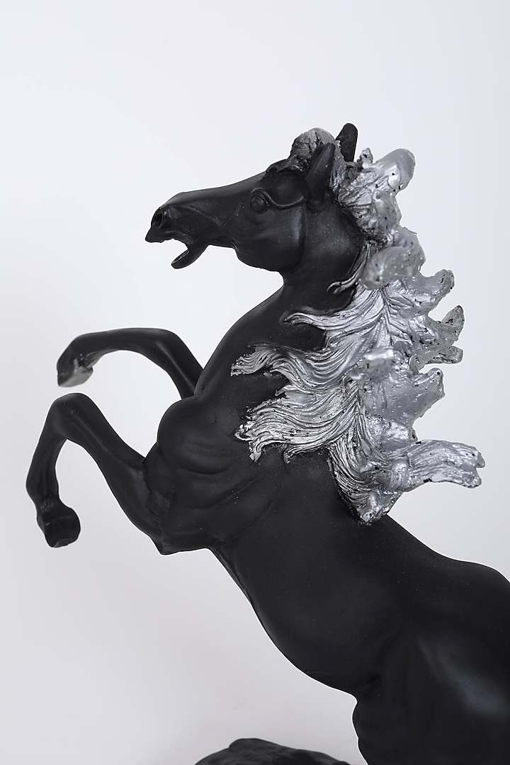 Black & Gold Stallion Sculpture by Assemblage at Pernia's Pop Up Shop
