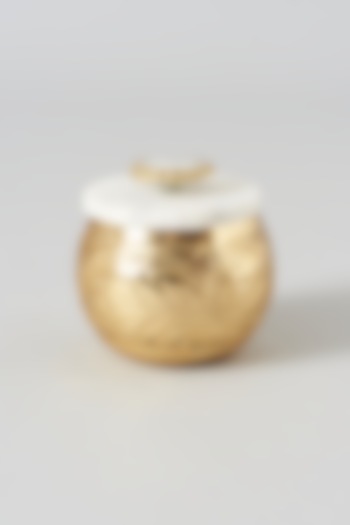 Gold Marble Agate Jar by Assemblage at Pernia's Pop Up Shop