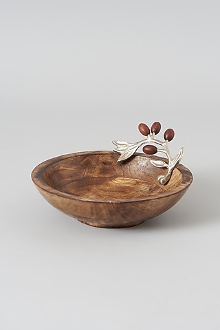 Brown Mango Wood Salad Bowl by Assemblage