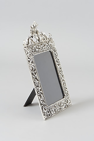 Vintage Silver White Metal Photo Frame by Assemblage