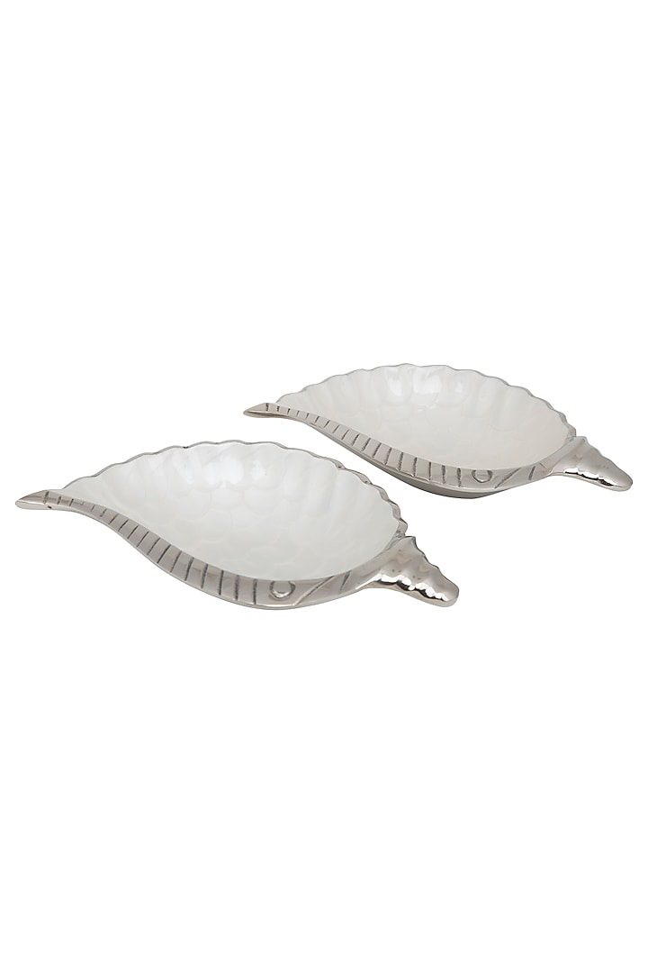 Nickel & Shell Serving Bowls (Set of 2) by Assemblage at Pernia's Pop Up Shop