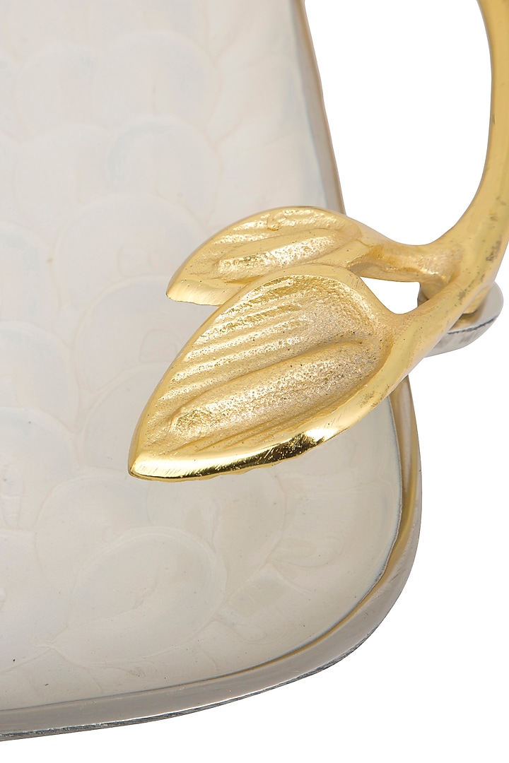 Ivory & Gold Platter Tray by Assemblage at Pernia's Pop Up Shop