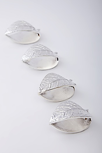 Silver Leaf Napkin Rings Set Of 4 Design By Assemblage At Pernia S Pop Up Shop 21