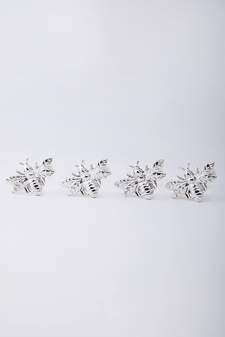 Silver Plated Napkin Rings (Set of 4) by Assemblage at Pernia's Pop Up Shop
