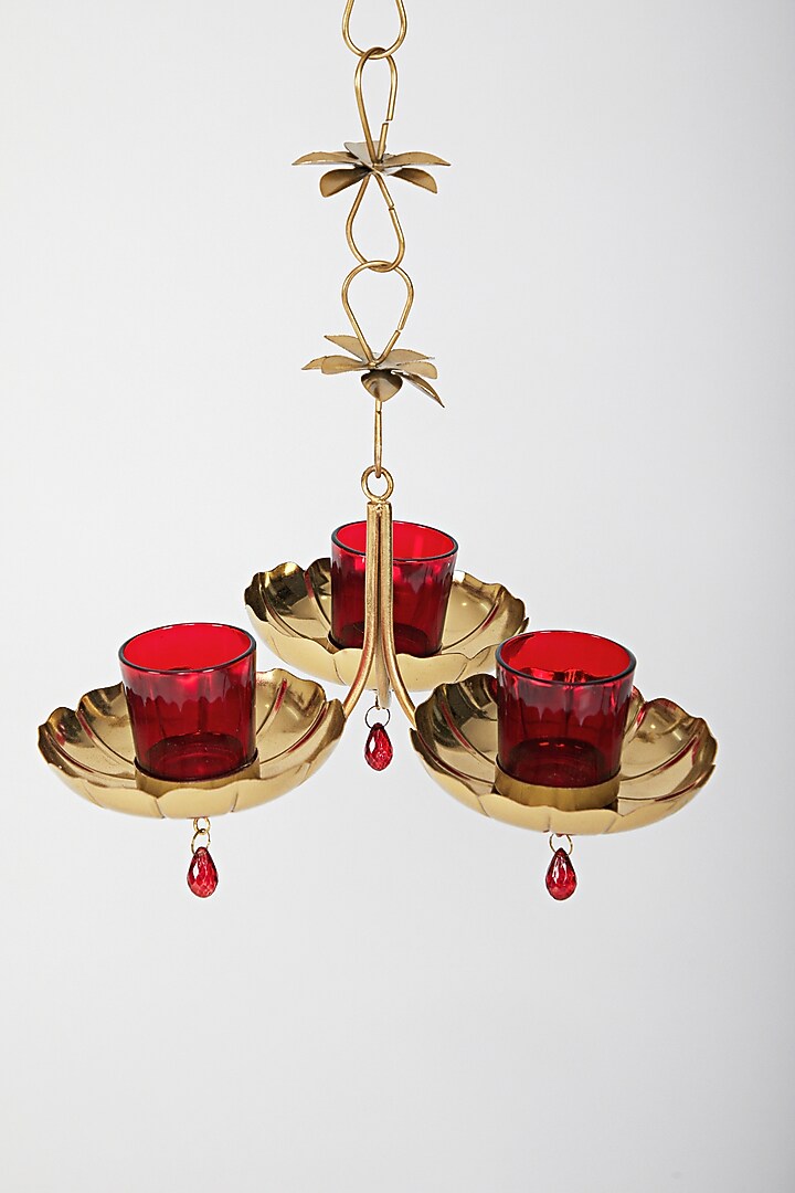Gold Hanging Candle Holder by Assemblage at Pernia's Pop Up Shop