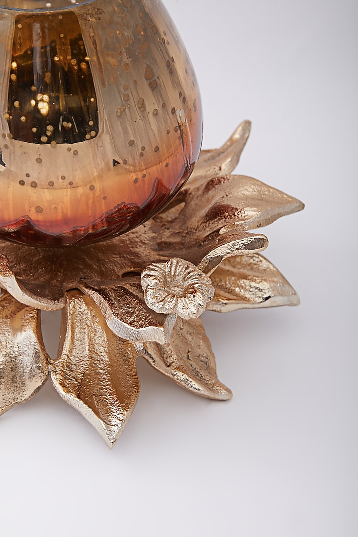 Antique Gold Double Lotus Fire Hurricane by Assemblage at Pernia's Pop Up Shop