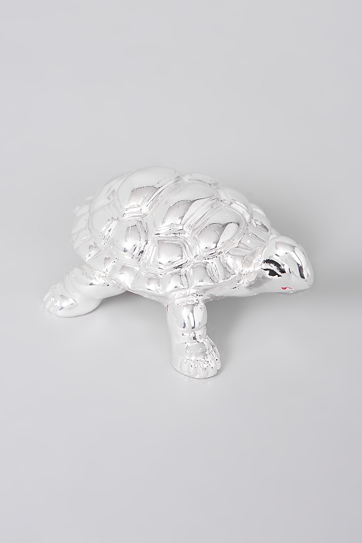 Silver Plated Tortoise Figure by Assemblage