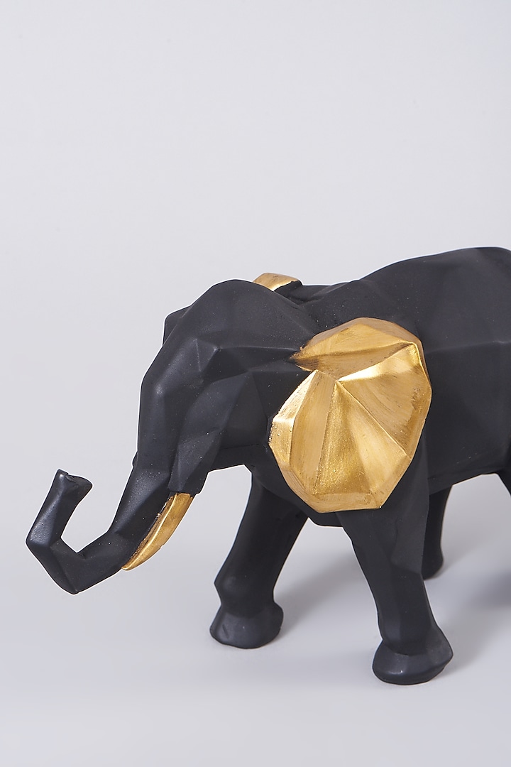 Black Resin Fibre Elephant Statues (Set of 2) by Assemblage at Pernia's Pop Up Shop