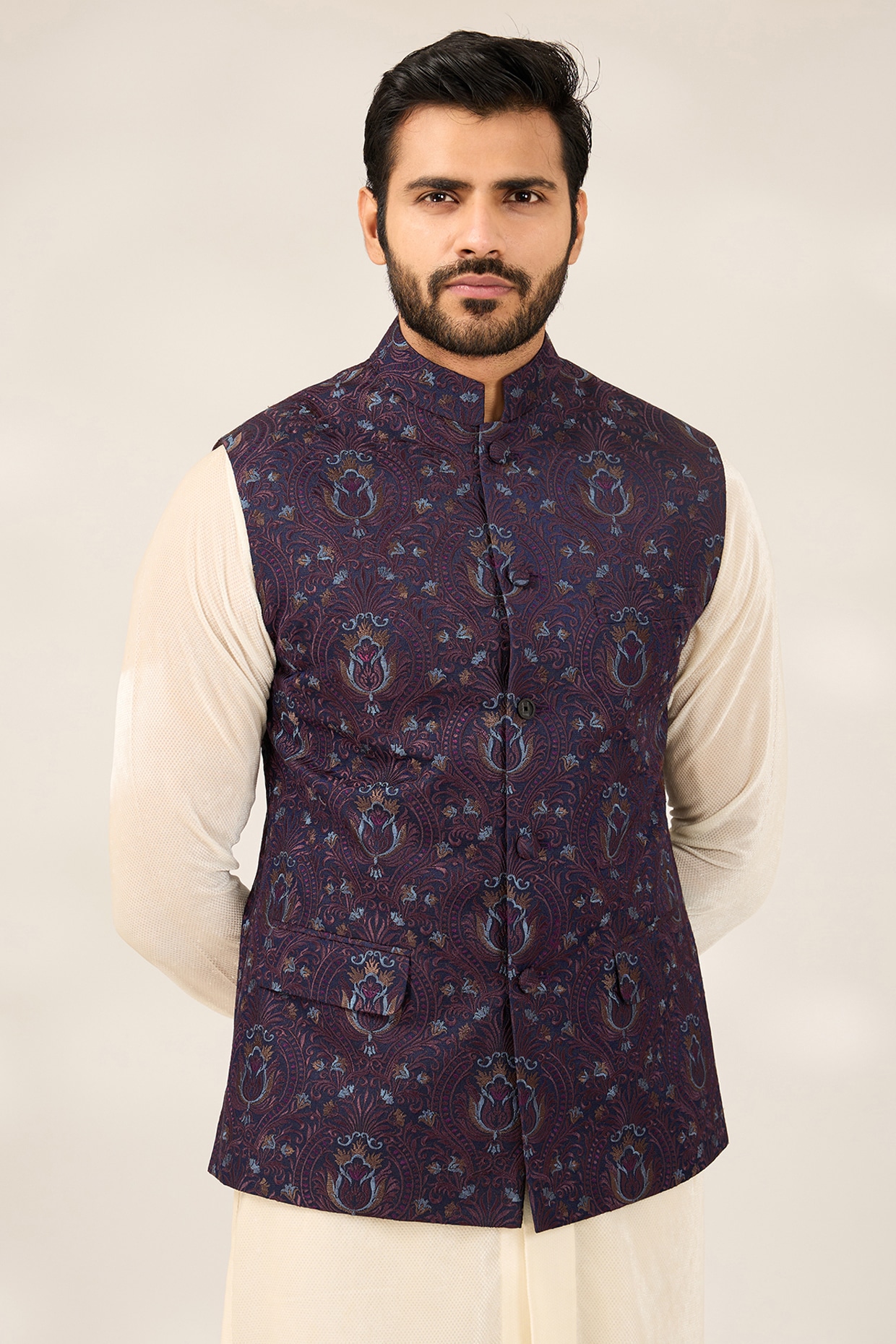 Purple Nehru Jacket For Groomsmen Buy Purple Nehru Jacket For Groomsmen for Men Online from Indian Designers 2024