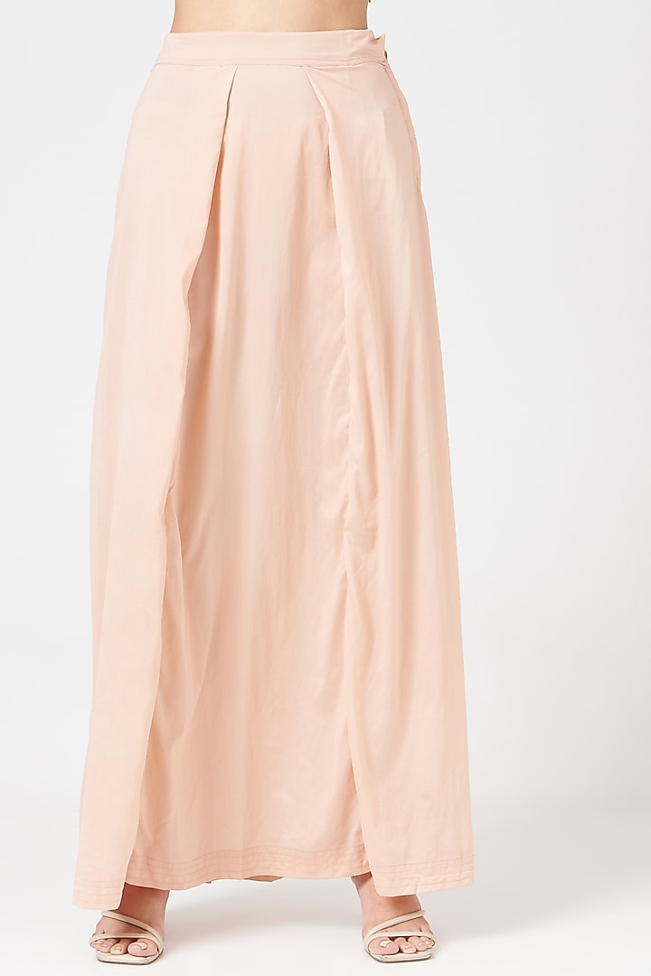 Nude Net Reception Saree Set by Astha Narang at Pernia's Pop Up Shop