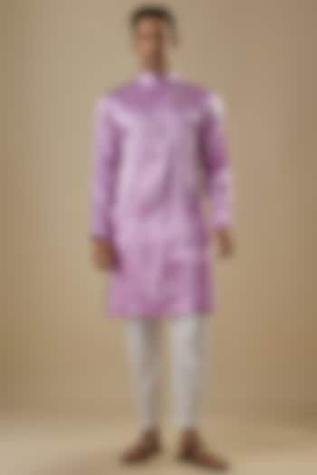 Lavender Gajji Kasab Work Kurta Set by AASTHASHAH