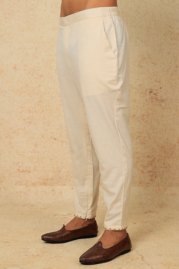 Multi-Colored Viscose Silk Paisley Printed Kurta Set For Boys by AASTHASHAH - KIDS at Pernia's Pop Up Shop