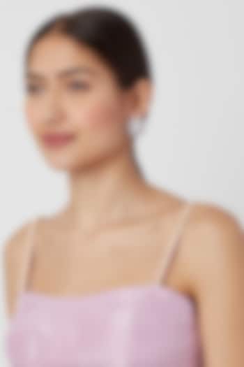 White Finish Diamond Stud Earrings by Aster at Pernia's Pop Up Shop