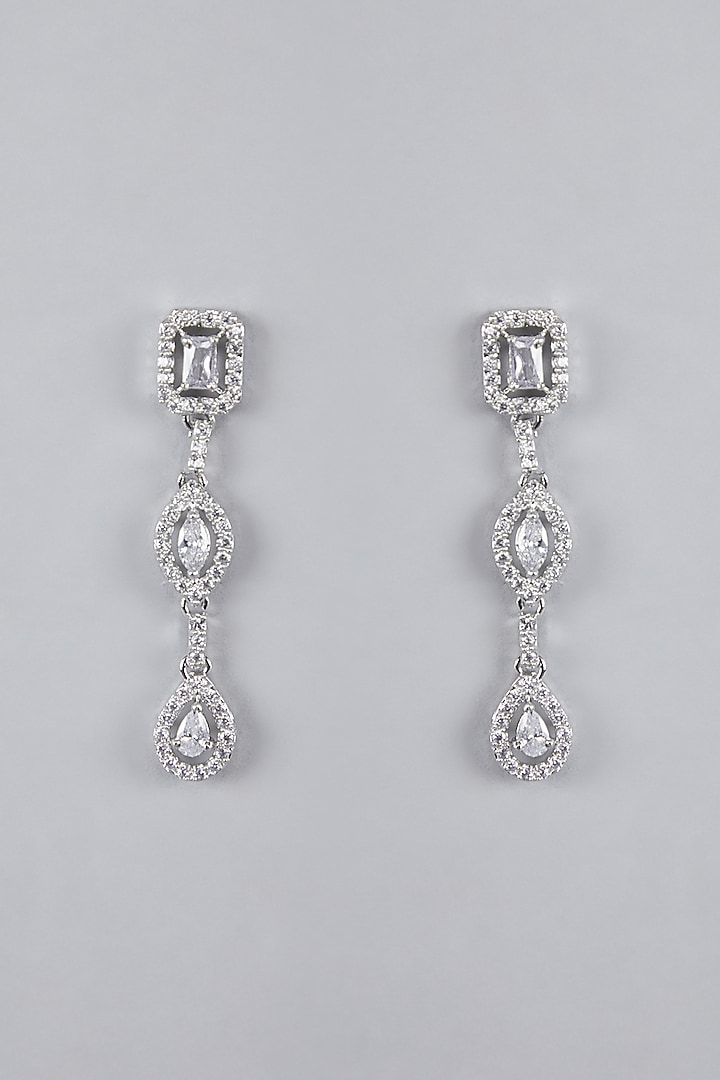 Silver Finish Zircon Necklace Set by Aster at Pernia's Pop Up Shop