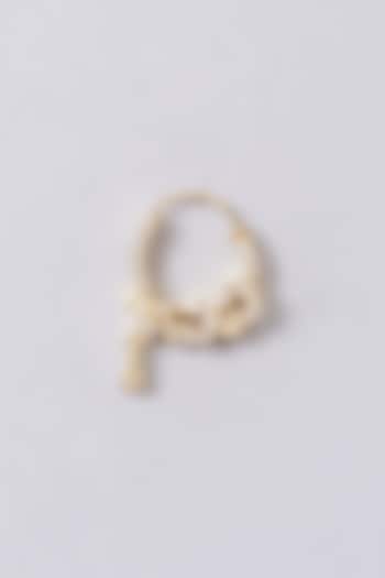 Gold Finish Zircon Nose Ring by Aster
