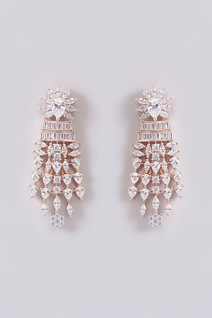 White Finish Zircon Necklace Set by Aster at Pernia's Pop Up Shop