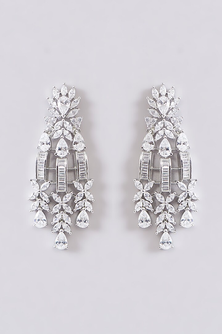White Finish Zircon Necklace Set by Aster at Pernia's Pop Up Shop