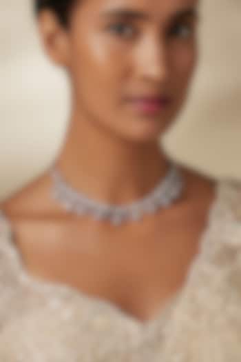 White Finish Zircon Necklace by Aster at Pernia's Pop Up Shop