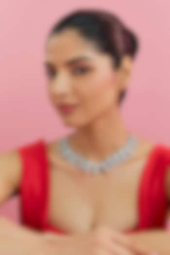 White Finish Zircon Necklace by Aster at Pernia's Pop Up Shop