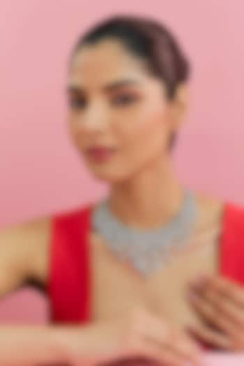 White Finish Zircon Necklace by Aster at Pernia's Pop Up Shop