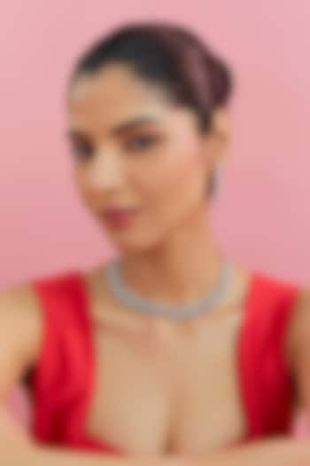 White Finish Zircon Necklace by Aster at Pernia's Pop Up Shop