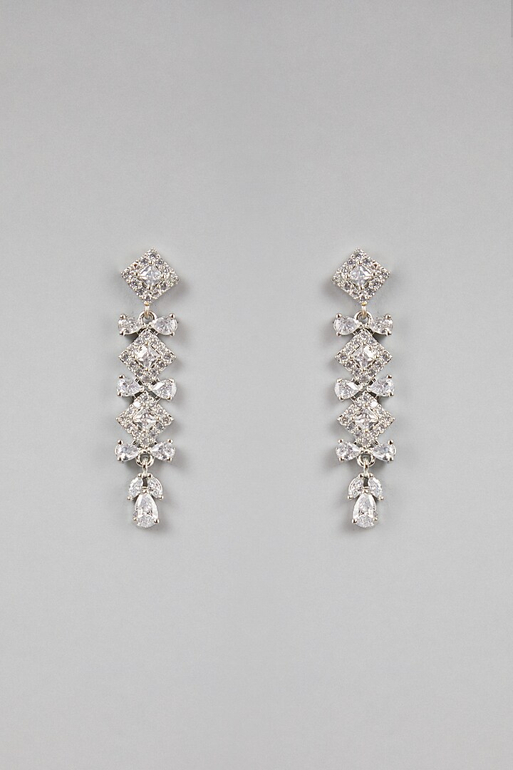 White Finish Zircon Choker Necklace Set by Aster at Pernia's Pop Up Shop