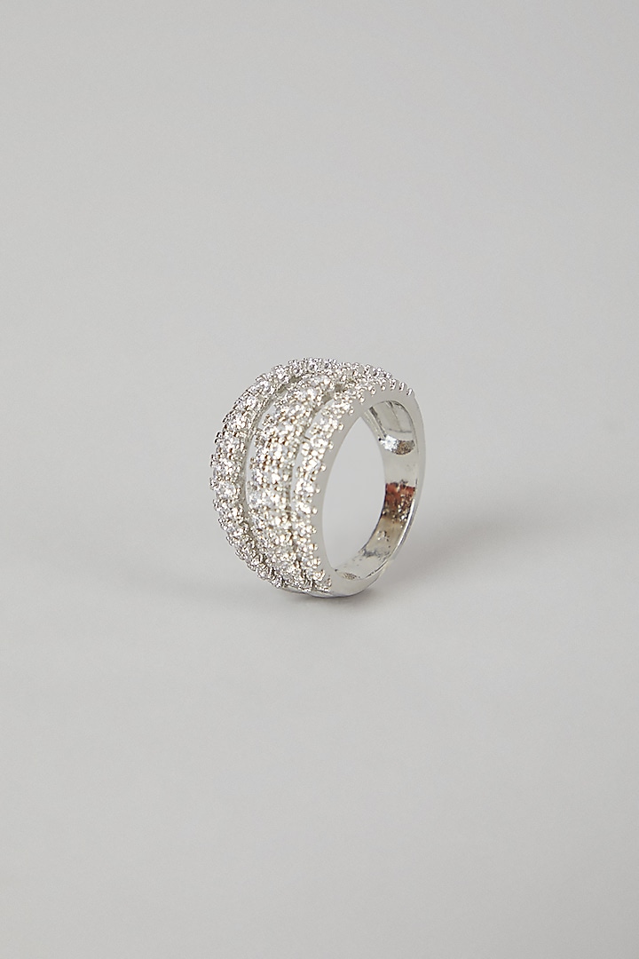 White Finish Zircon Band by Aster at Pernia's Pop Up Shop